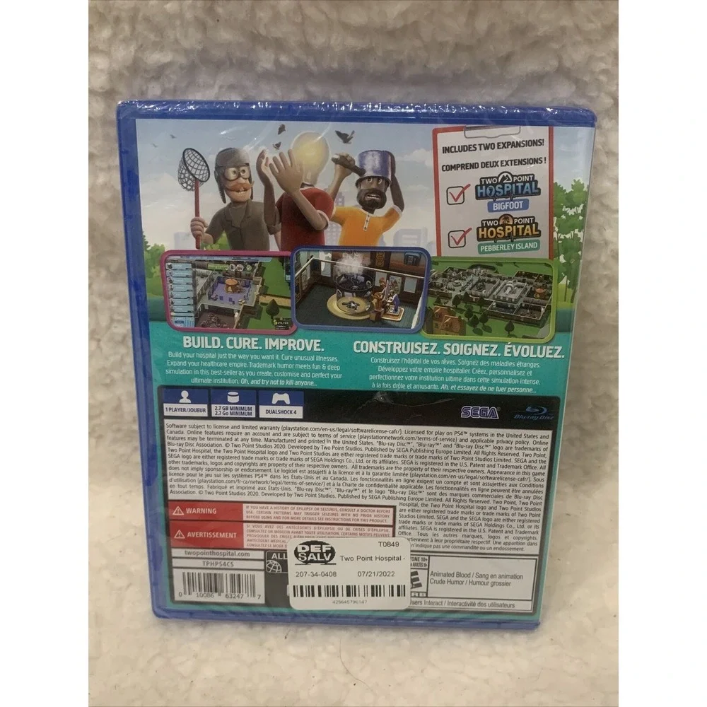 📀 Two Point Hospital (Playstation 4 PS4) New & Sealed‎